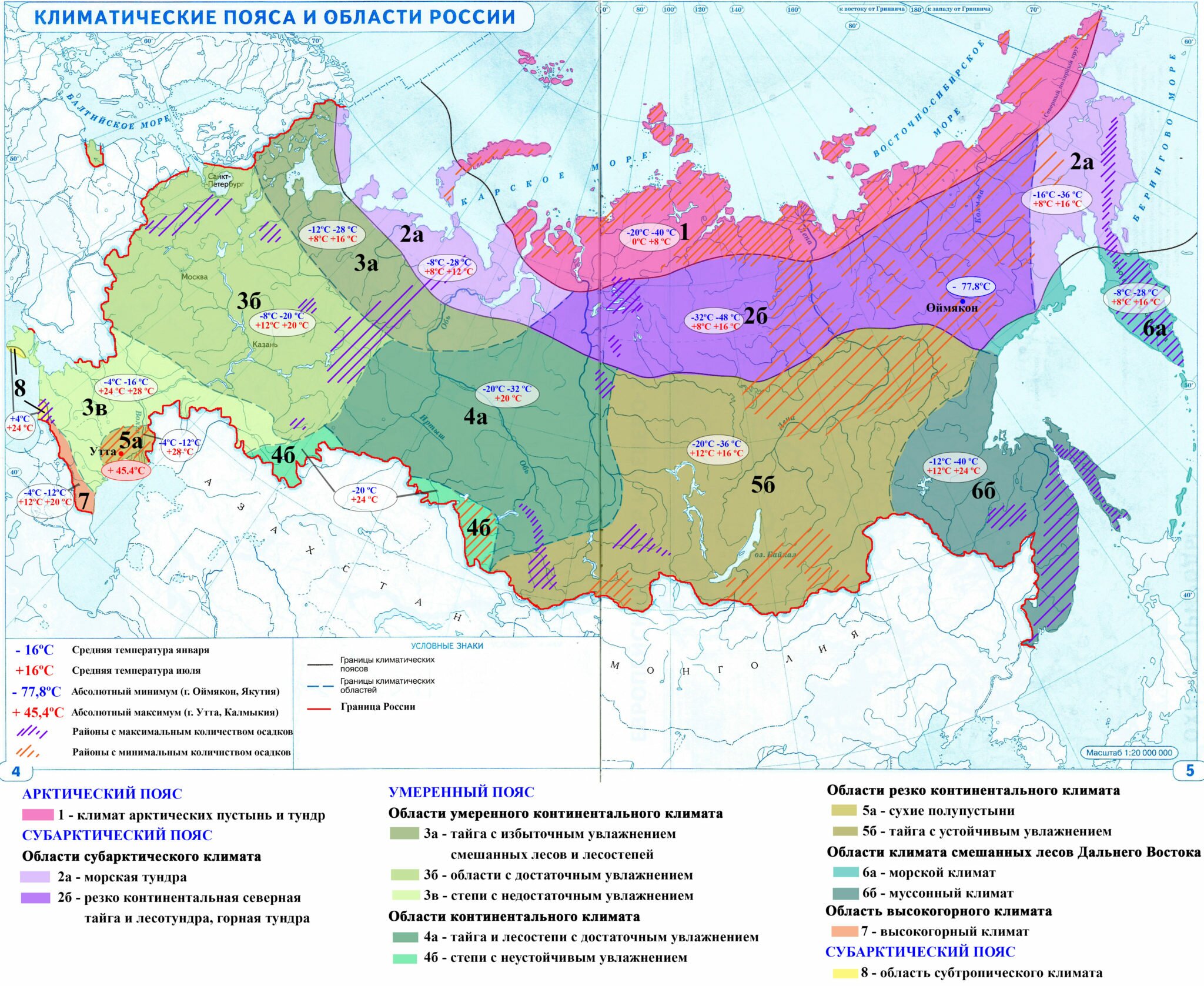 Карта климатическая 8 класс